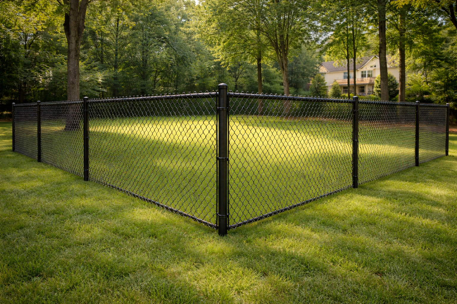 Black Coated Chain Link